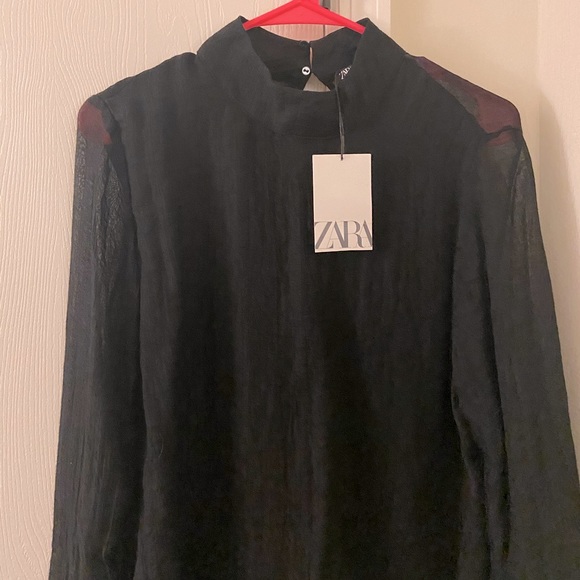 NWT ZARA turtleneck blouse - Picture 1 of 6